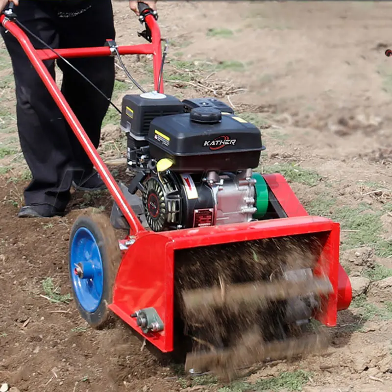 

KATHER Hand Held Farm Weeding Machine Trimmer Power Weeder Agricultural Rotary Tiller for Soil Loosening Water Pumping Ditching
