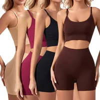 Underwear Women's Sports Fitness Beauty Vest High Waist Belly Comfortable Stretch Shorts Yoga Set Clothes for Women
