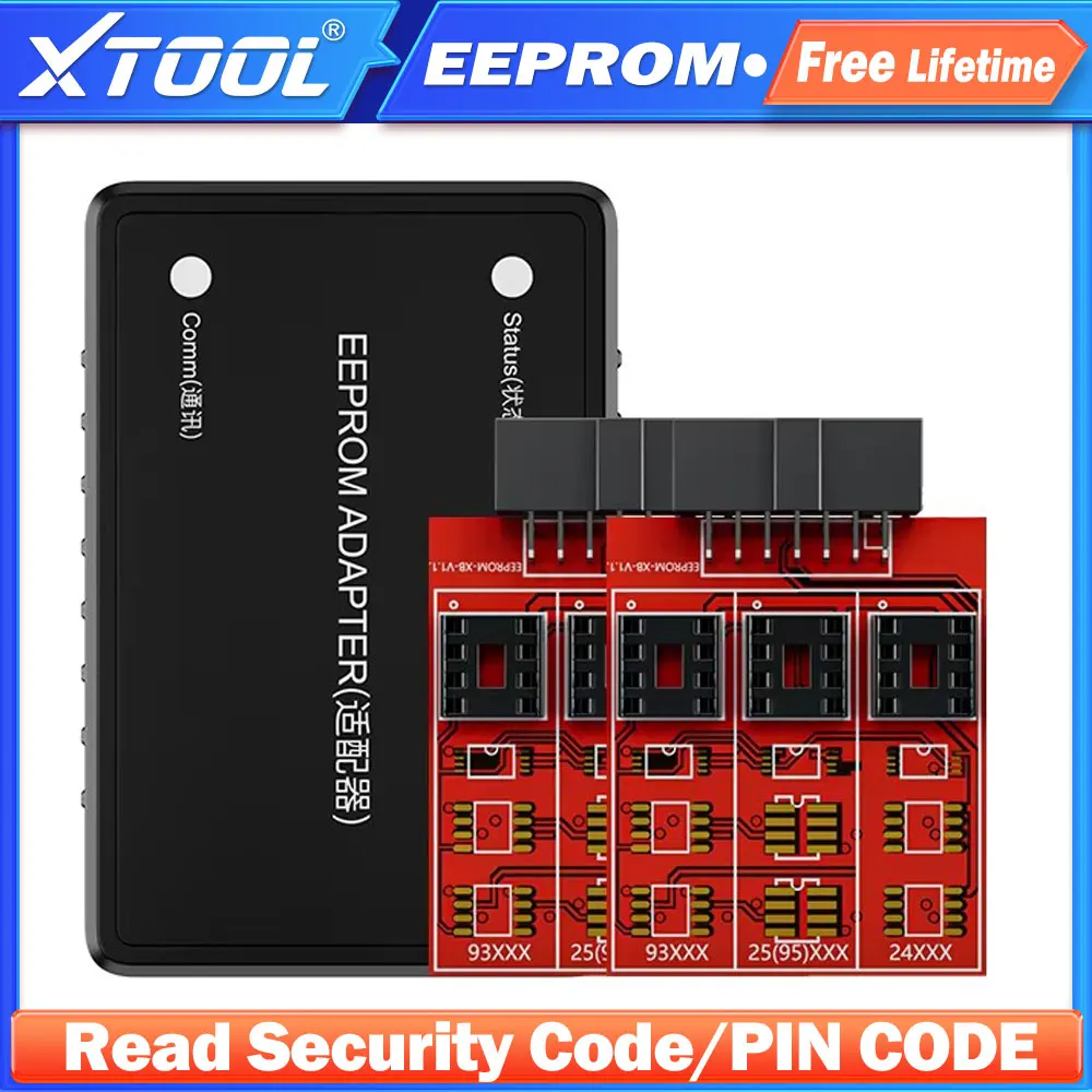 Xtol-محول EEPROM الأصلي ، رمز Pincode ، برمجة المفاتيح ، ملحق ، رمز أمان ، مناسب لـ X100PAD3 ، X100MAX ، D7 ، D8 ، D9 ، IP616 ، D8S