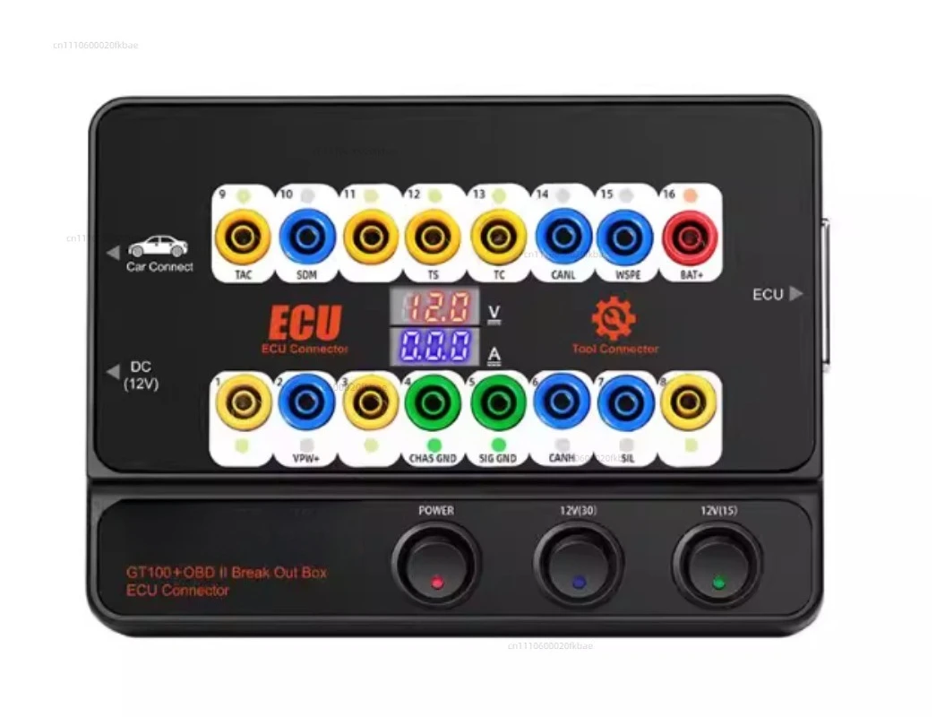 For GT100+ OBD II Break Out Box ECU Universal Connection Protocol Communication Detector