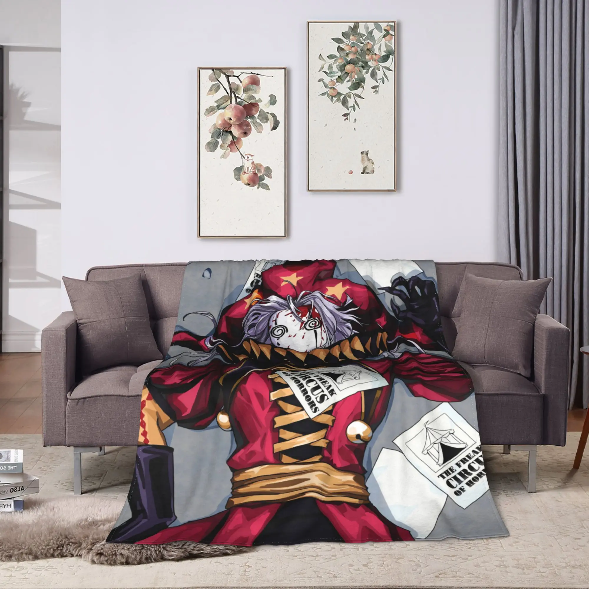 The Freak Circus Blanket  Airplane Travel Flannel Throw Blanket For Home Decor Super Warm Custom Quality Bedspread Gift