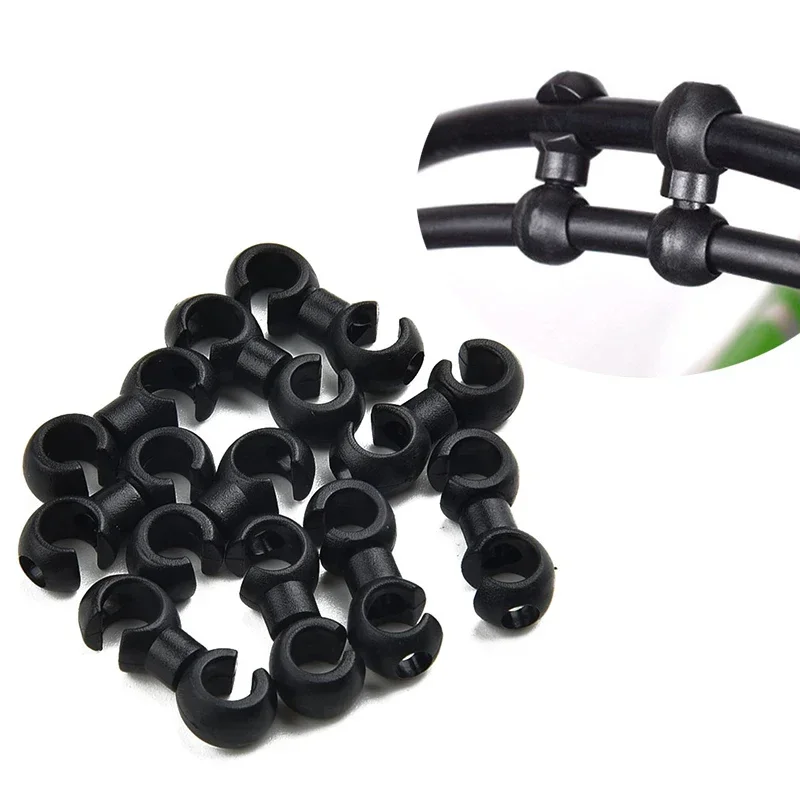 ​10pcs bike S Shaped Hook Clips Rotating Bike Brake Gear Cross Cable Tidy Clip Tool For mountain City Road Folding Bicycle parts