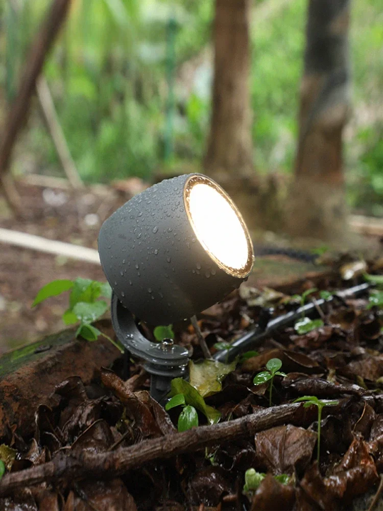Lampu Sorot surya steker lantai luar ruangan lampu rumput tahan air lampu taman luar ruangan lampu pohon