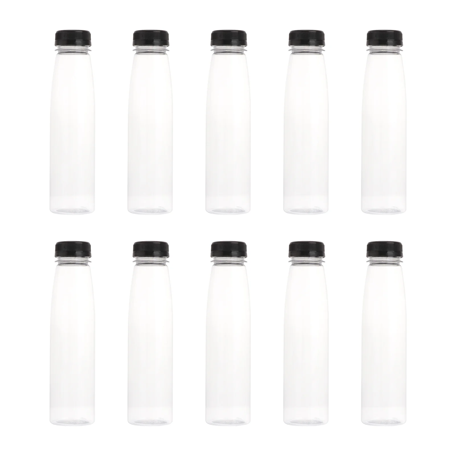 10 PCS Juice Packaging Bottle Drink Drinking Storage Empty Disposable PET Bottles Travel Tea Jar