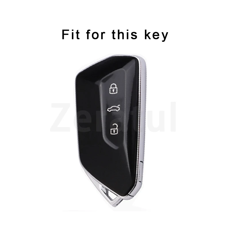 For VW Volkswagen Golf 8 MK8 ID.3 ID.4 Cupra Skoda Octavia A8 SEAT Leon MK4 2020 2021 Formentor Tarraco TPU Car Key Case Cover