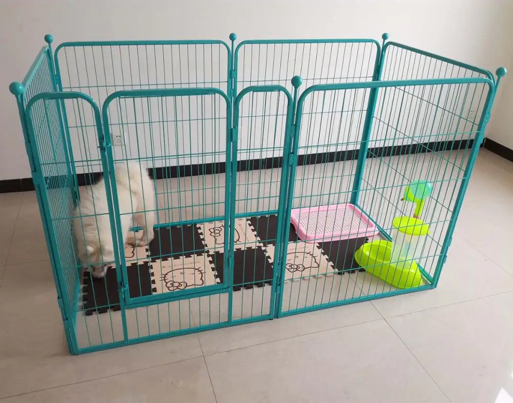 

New Style Large Indoor Expandable Folding Pet Fence Fancy Doggy Pen Dog Kennel