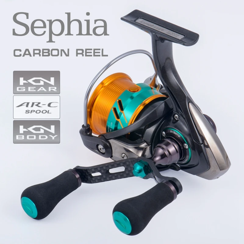 Lurekiller Sephia Lightweight Carbon Spinning Reel LT2500S/3000S/2500S-DH/3000S-DH 8+1BB Egi Fishing Reel Double handle