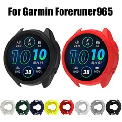 Garmin Forerunner 965 용 보호 케이스 Garmin Forerunner 965 낙하 방지 범퍼 용 충격 방지 다채로운 소프트 실리콘 커버
