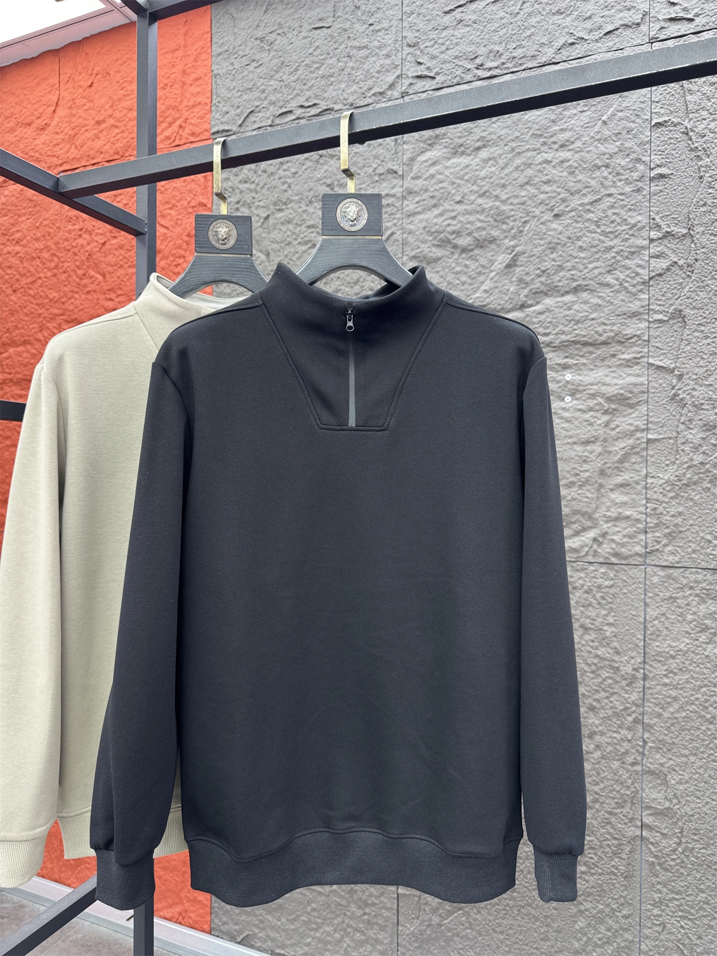 Svip Sli الخريف Faion الرجال هوديي مريح f سستة الوقوف طوق عارضة البلوز مرونة الدافئة ملابس السفر