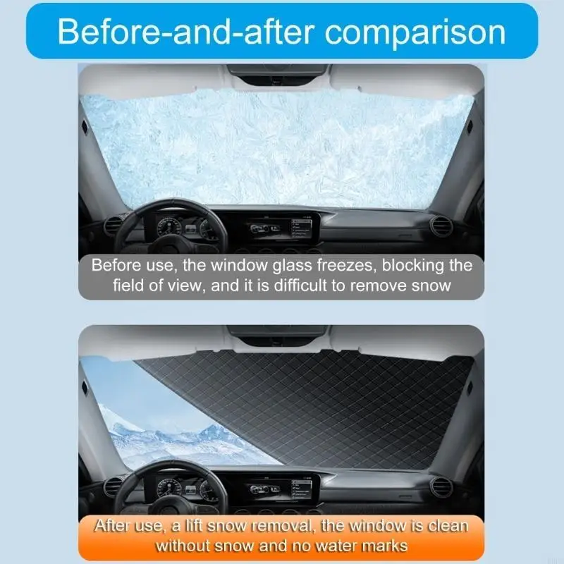 

Универсальная защитная пленка для ветрового стекла для большинства автомобилей, внедорожников, зимнее водонепроницаемое покрытие