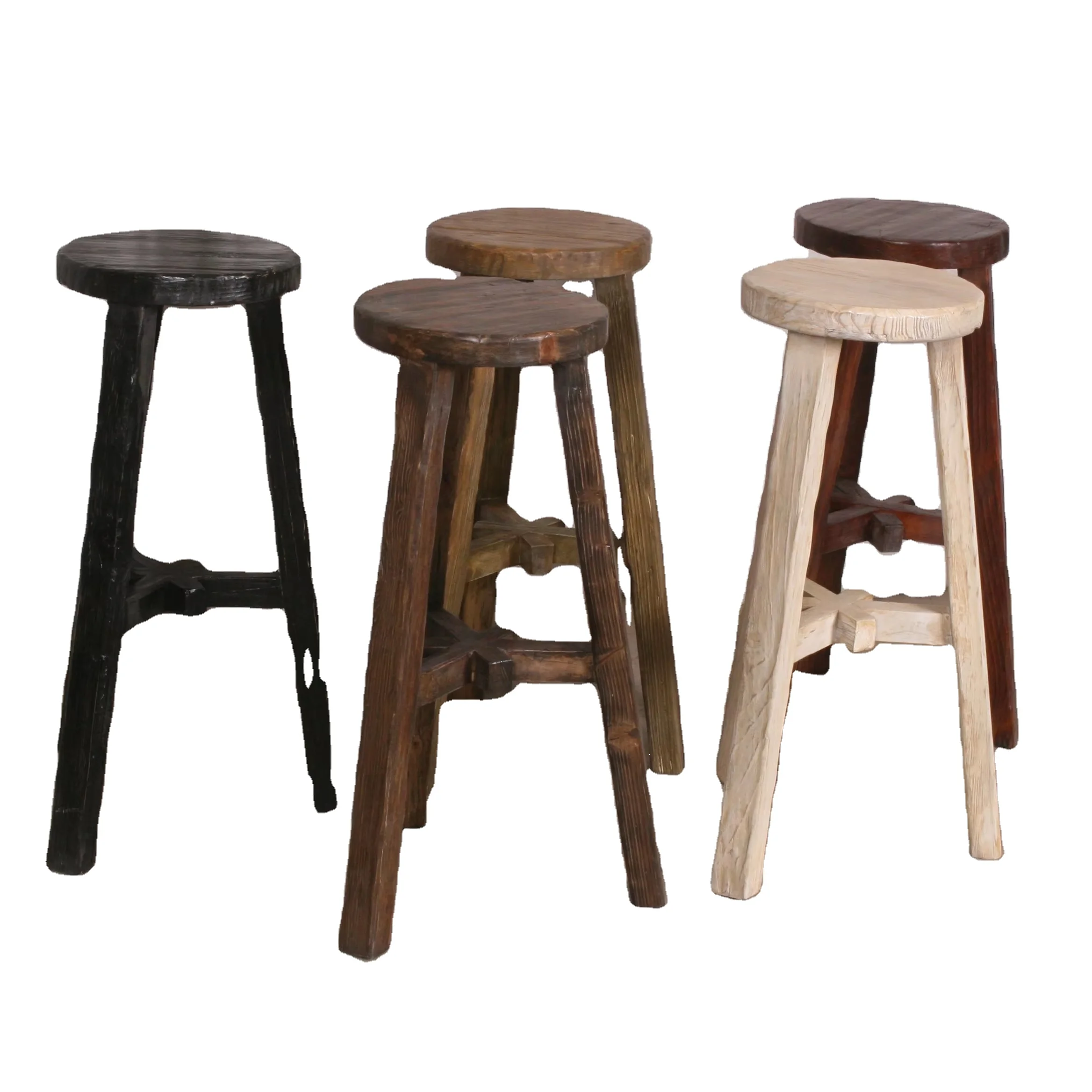 

Hot Selling Good Quality Fascinating Price New Type Dining Wooden Round bar Stool