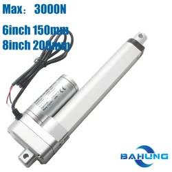 Heavy Duty Linear Actuator 150/200mm 6/8inch Stroke Electric Motor 12V 24V max3000N662lbs Load 5mm/s Motor Motion2000N1500N1000N