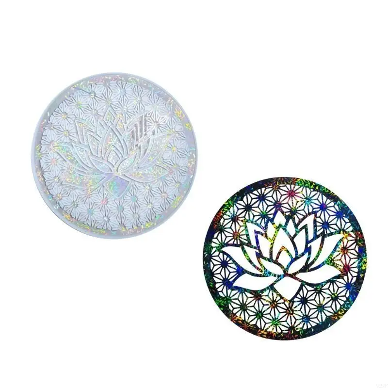 Portable Large Lotuses Resin Tray Flexible Silicone Mold Sturdy and Flexible Accessory for Customes Craft and Jewelry