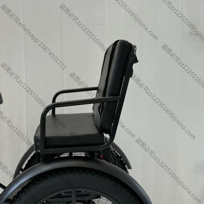 Suitable for Electric Power Tricycle 24-inch Fat Tire Pedal Tricycle with Seat