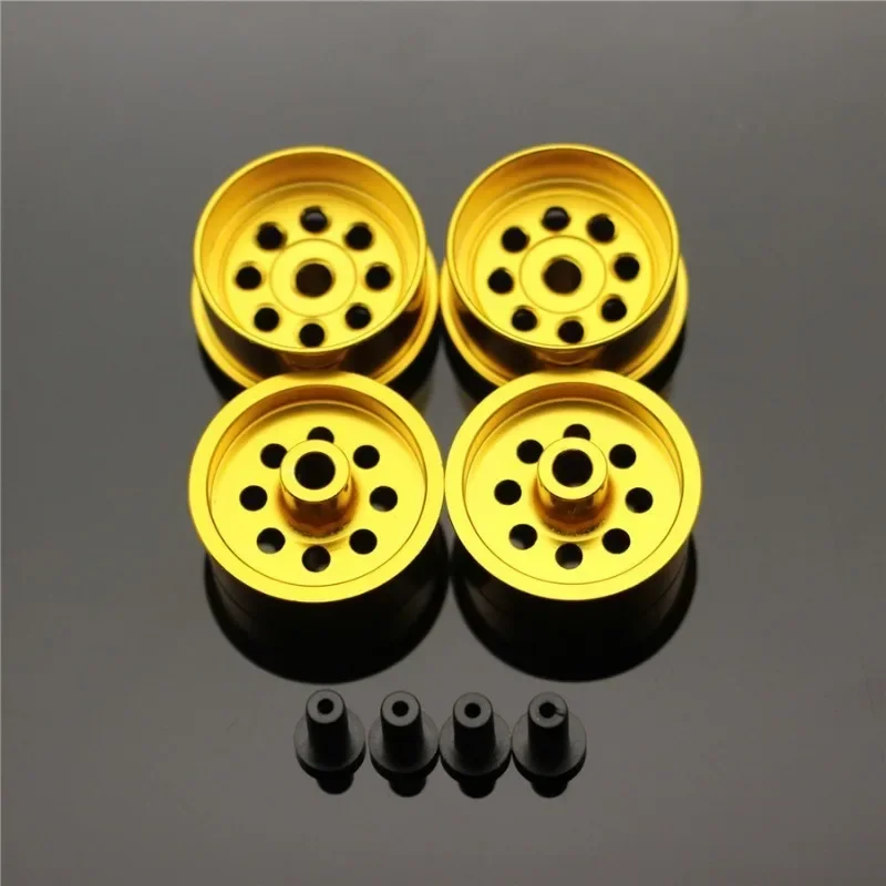 4 stuks middendiameter lichtgewicht wielen zelfgemaakte onderdelen voor Tamiya MINI 4WD gekleurd wiel aluminiumlegering