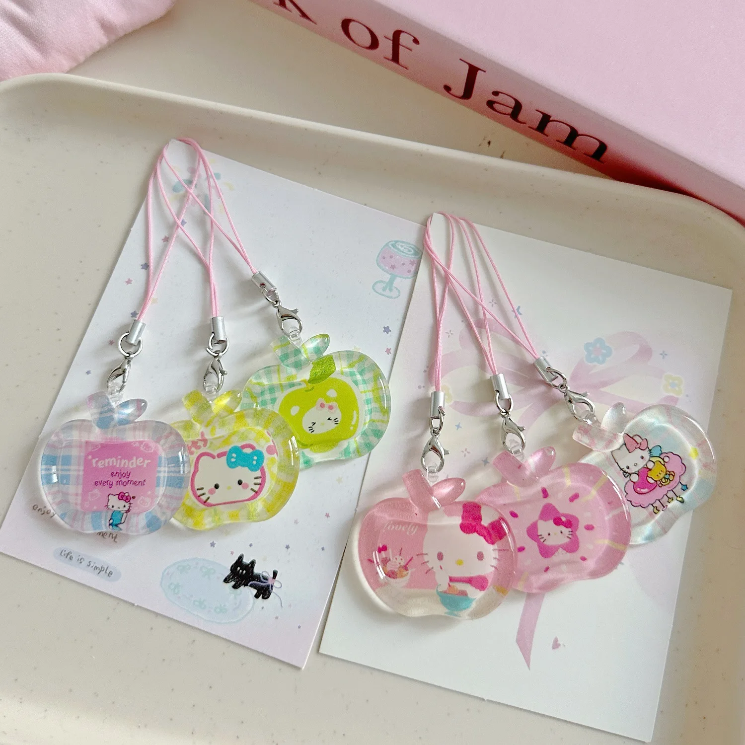 

Hello Kitty Pendant Sanlio Cute Anime Cartoon Creative Simple Multi Style Girl Mobile Backpack Kawaii Pendant Gift