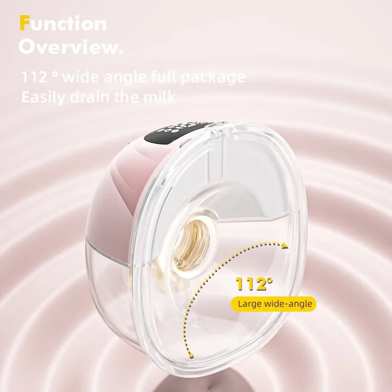 Extractor de leche portátil IMBABY |   Manos libres, invisible, silencioso, fuerte succión con masaje vibratorio |   Extractor de Leche Portátil para Mamás