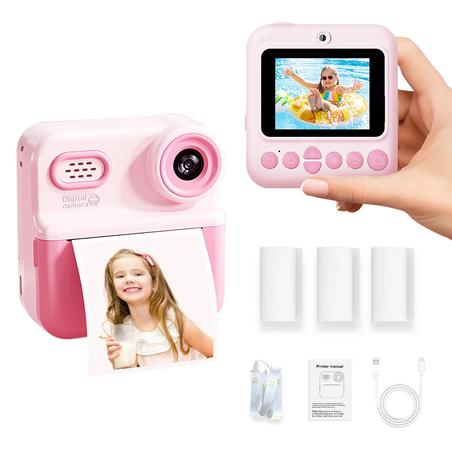 

Marklife Bluetooth Многофункциональный принтер этикеток P03 Мини-переносной бесчернильный принтер Камера для подарка/домашнего творчества/маркинга