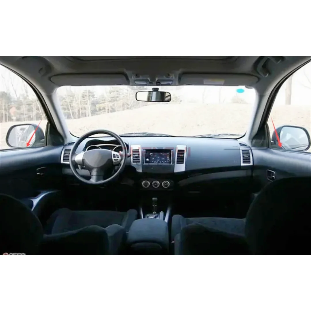 4PCS Glass Within Layering Car Door Weatherstrip Moulding Trim Window Seal Belt Fit For Outlander CW4W CW5W CW6W 2006-2012