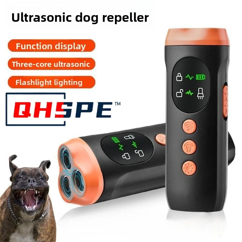 Ultrasonic Dog Repellent Device - Powerful Long Range Anti Barking Trainer Outdoor Pet Deterrent for Small Dogs