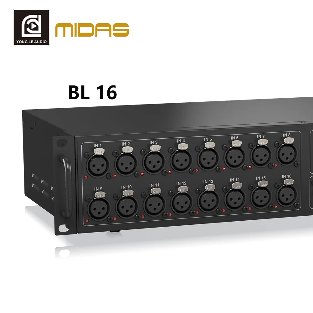 MIDAS 16-Channel DJ Mixer Audio Console With 20000W Power For Professional Stage Sound Systems