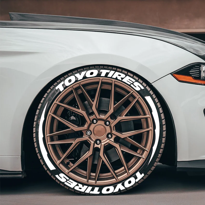 Permanent Tire Lettering Sticker TOYO 1.20\