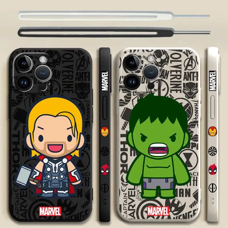 Marvel Banner Thor Phone Case For Apple iPhone 11 15 13 14 Pro Max 12 Mini X XR XS Max 7 8 Soft Liquid Coque