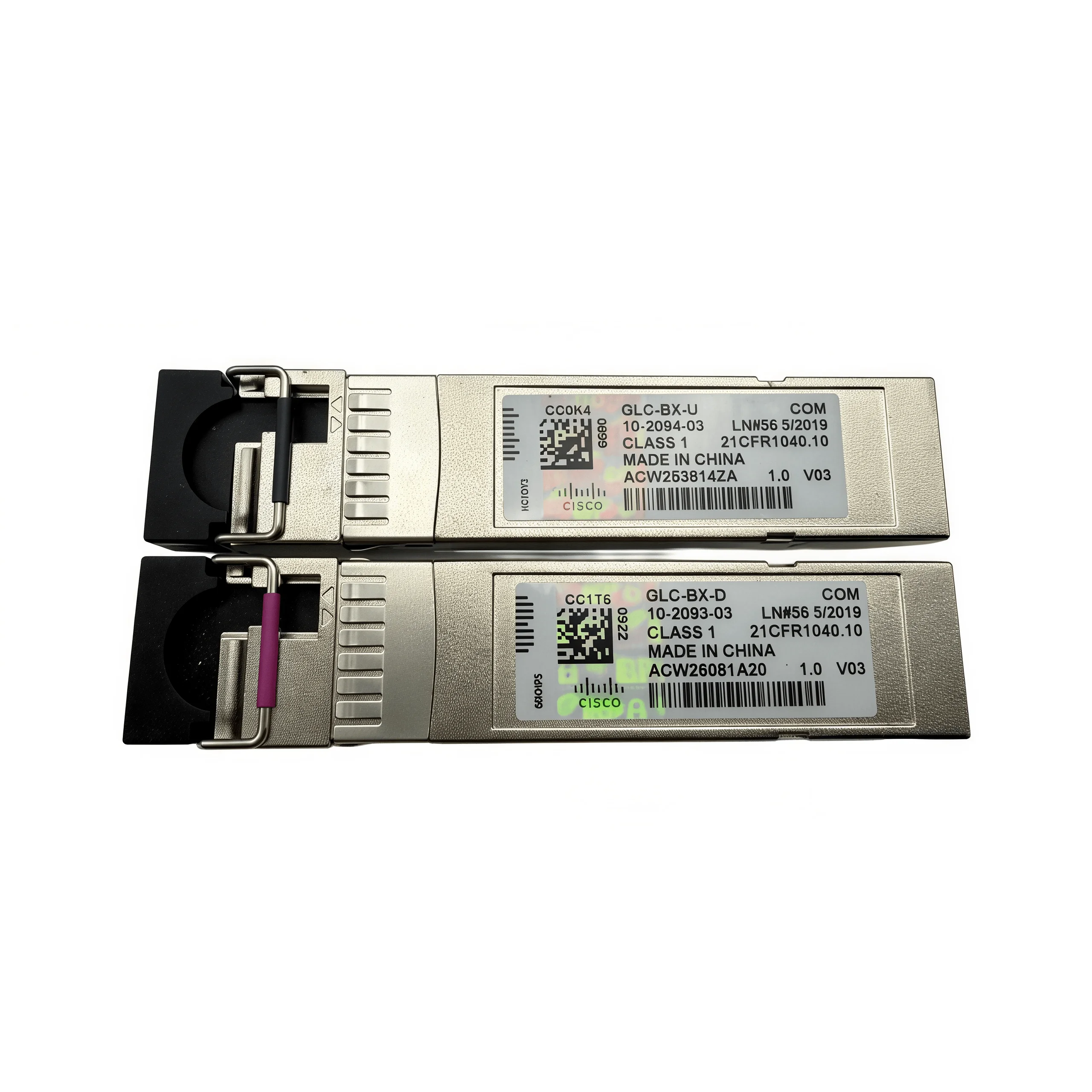For Cisco GLC-BX-U GLC-BX-D SFP Transceiver 1G BIDI Single Fiber SMF Optical Module Gigabit Ethernet Switch Adapter