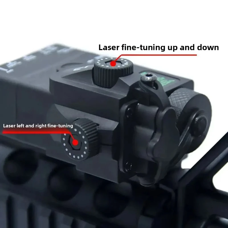 صندوق بطارية صغير A2 PEQ أحمر أخضر ليزر قابل للتعديل سريع الإصدار ذيل الماوس مؤشر تكتيكي صغير ملحقات لعبة الرسوم المتحركة