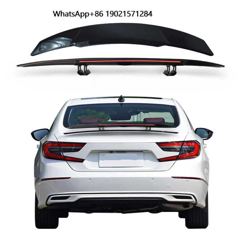 

Accord Gloss Black Electric Automatic Universal Rear Trunk Tail Cap Car Spoiler Wing