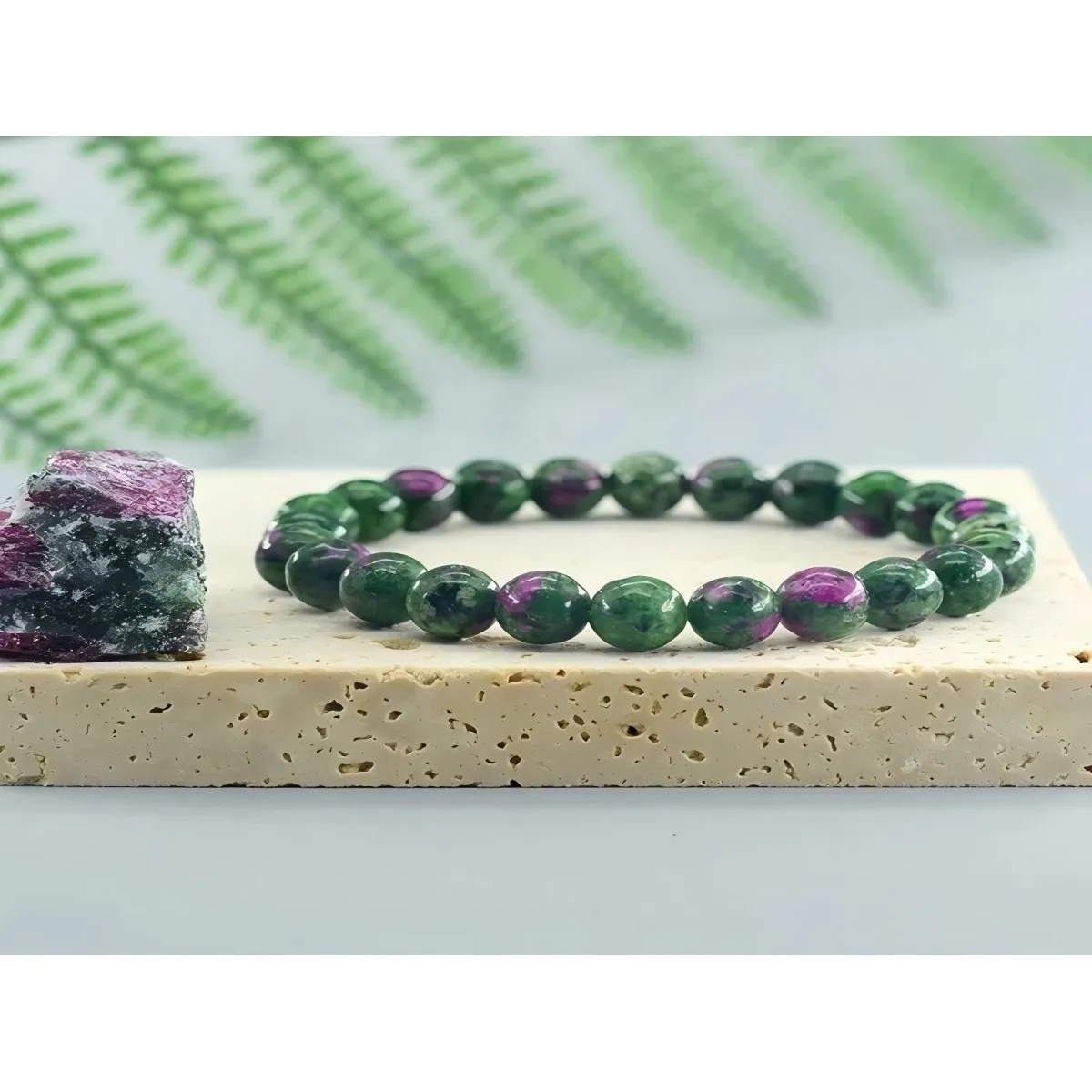 Charm Geniune Natural Epidote Zoisite Stone Bead Bracelet Homme Bracelet Made of Natural Stone Fashion Gifts Jewelry for Women