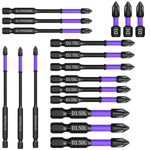 6PC Upgraded High Hardness And Strong Magnetic Bit 25/65/70/90/150mm Non-slip Cross High Hardness Electric Hand Drill Screw Set