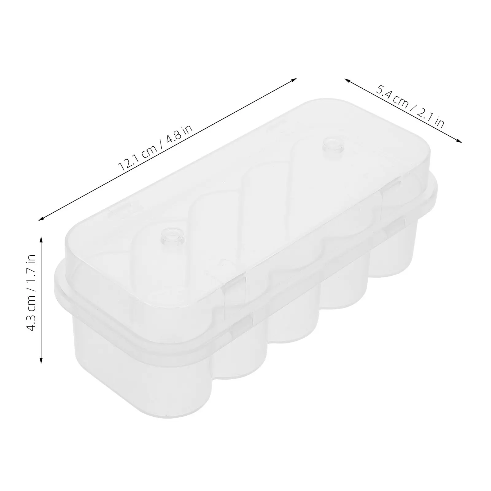 20Pcs Transparent Plastic Vial Storage Case 5Ml with Tight Lid Low Temperature Resistant for Lab Clinic Freezer Sample