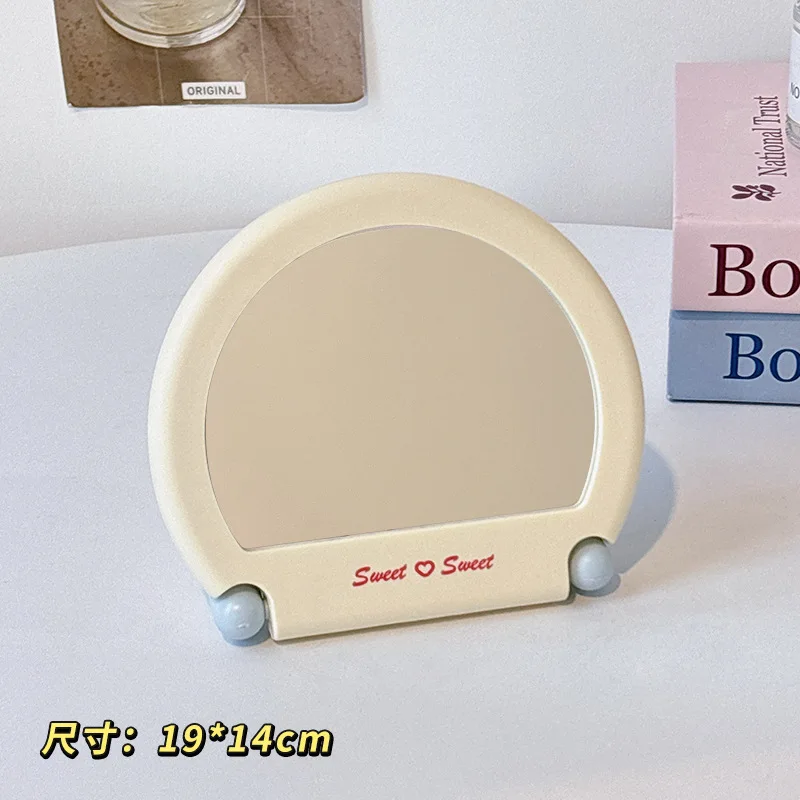 プリンセススタイルの化粧鏡、寮やオフィス用、壁掛けまたは卓上使用、角度調整可能