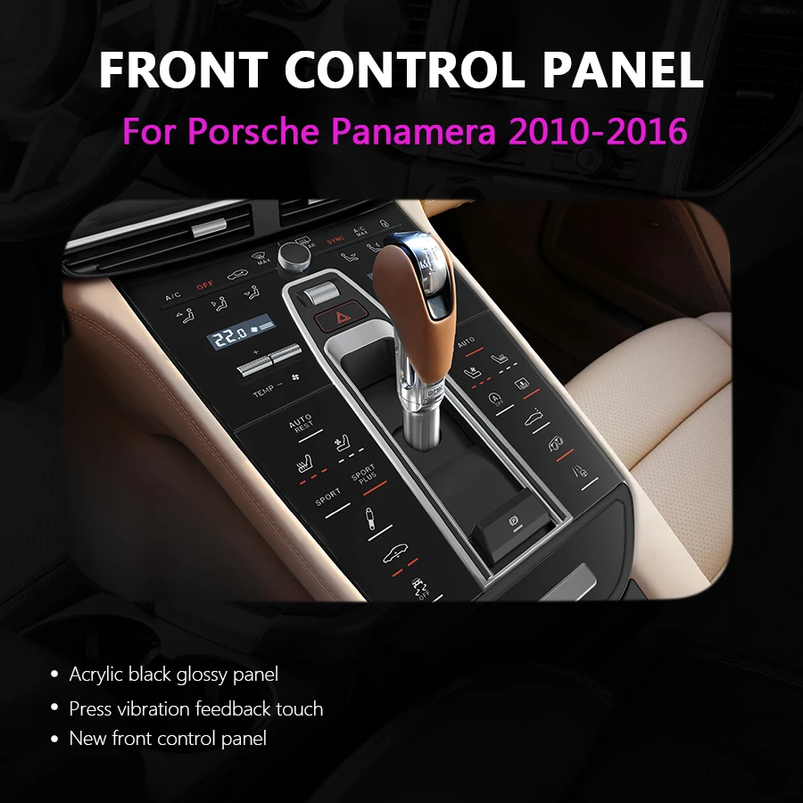 New Center Console Gear Shift Panel Upgrade For Porsche Panamera 2010-2016 Accessories Easy Installation Petrol Diesel