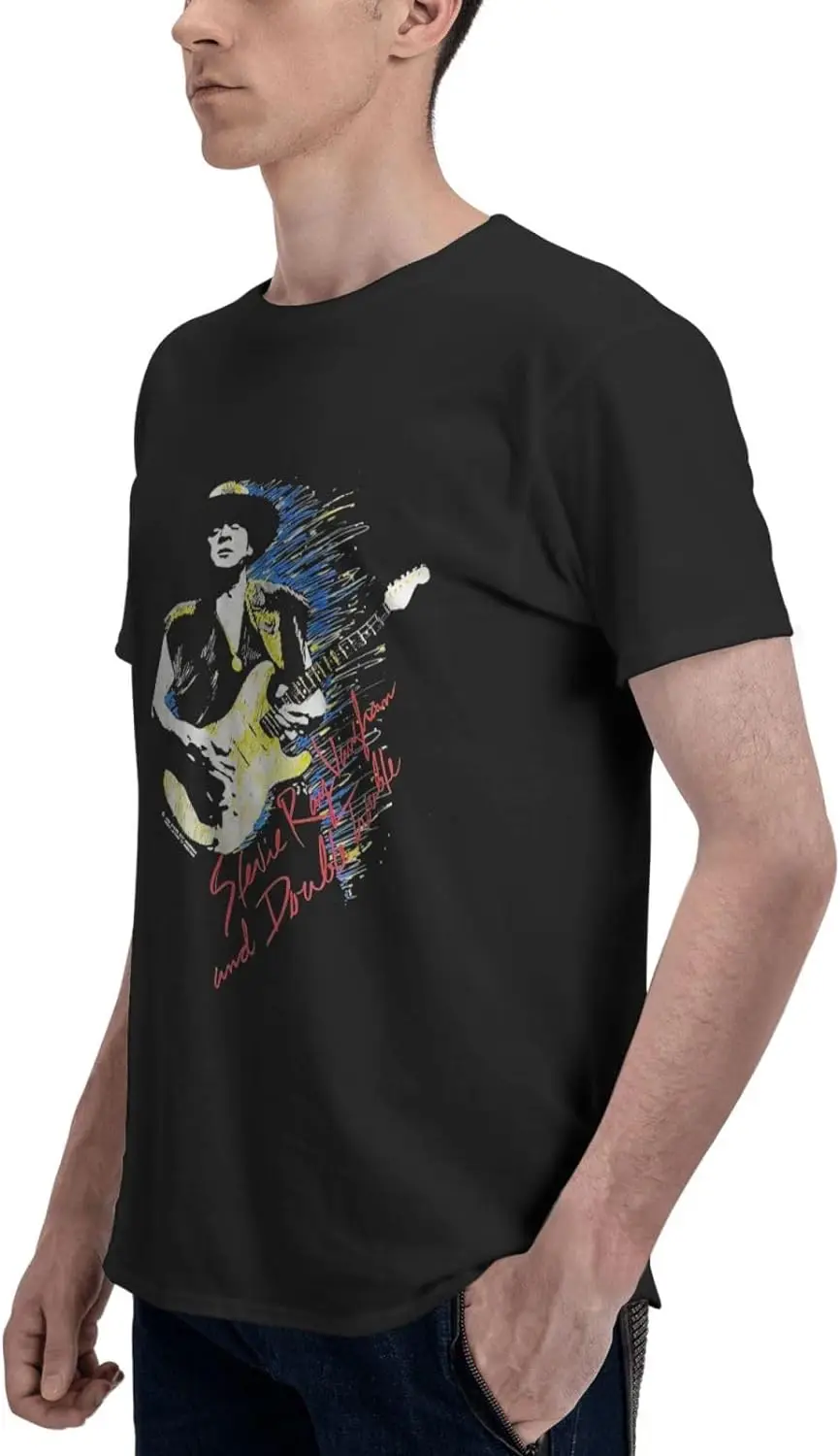 Stevie Ray Singer Vaughan T Shirt Man's Summer Cotton Tops Crew Neck Short Sleeve Clothes