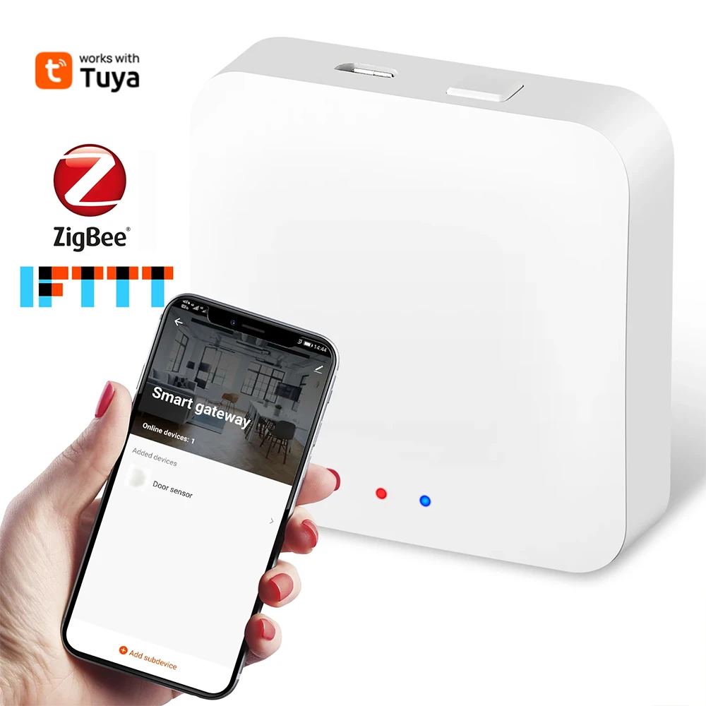 Tuya ZigBee Multi-mode Gateway Hub Smart Home Zigbee Bluetooth 2In 1 Hub Smart Life telecomando funziona con Alexa Google Alice