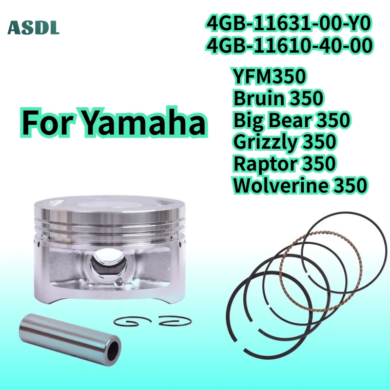 

4GB-11610-20-00 83mm Motorcycle Piston Rings Kits for Yamaha YFM350FWB BRUIN BIG BEAR 350 2WD 4WD YFM350X YFM 350 YFM 350 X 2004