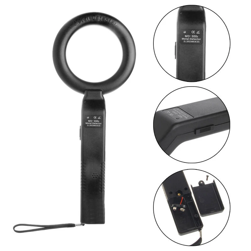 Md-300 Handheld Portable Security Metal Detector Scanner Highsensitivity Detecting Instrument Metal Scanner Kit Security Product