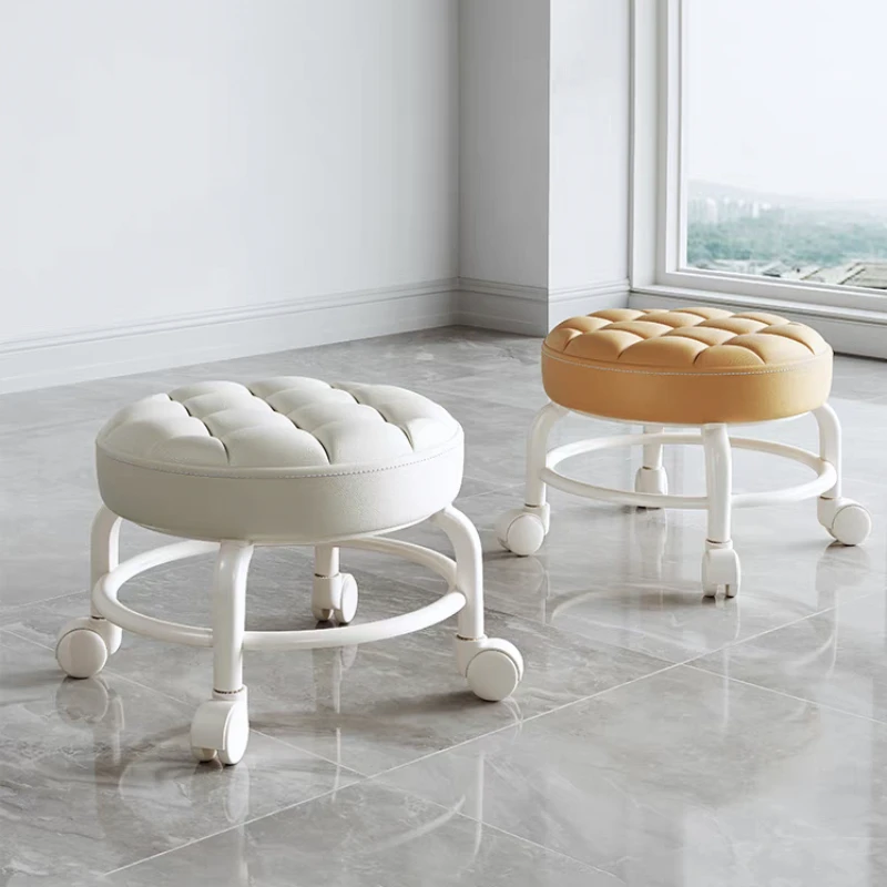 

Modern Plastic Footstool Living Room Furniture Stools Industrial Style Plastic Footstools