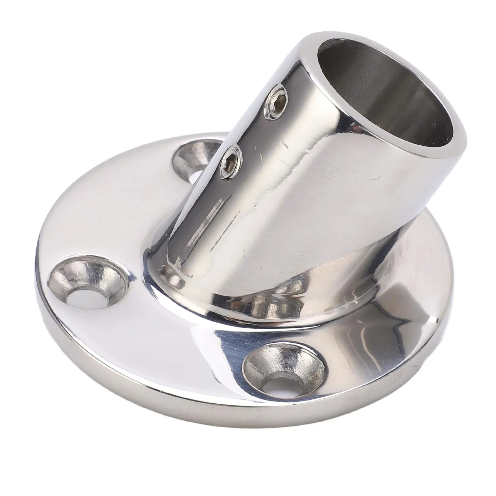 

316 Stainless Steel Boat Handrail Round Base Fitting for 25mm Tube - Marine Hardware