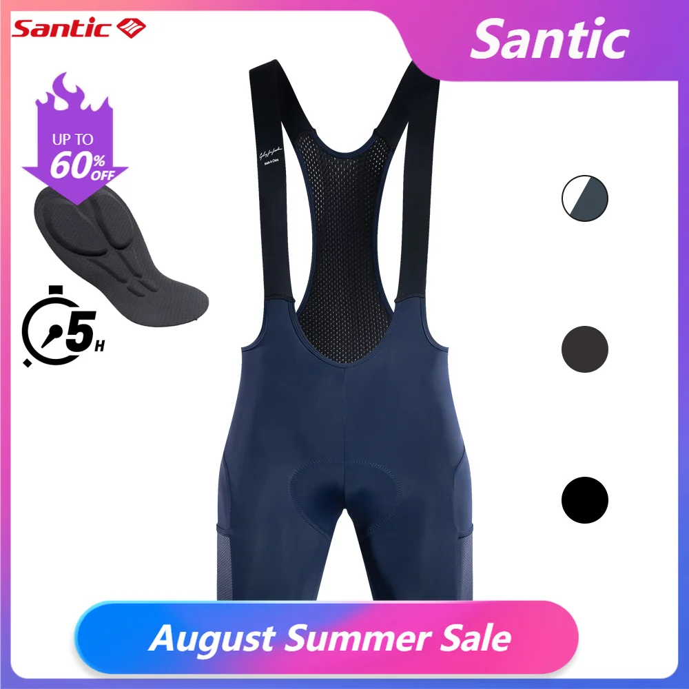Santic Calção Ciclismo Masculino Acolchoado 4D