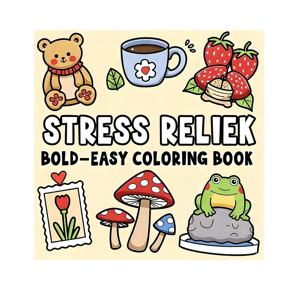 

Cute Cartoon Coloring Book Educational Painting Gift Doodles Book Stress Relief Graffiti Painting Book for Adults And Teens