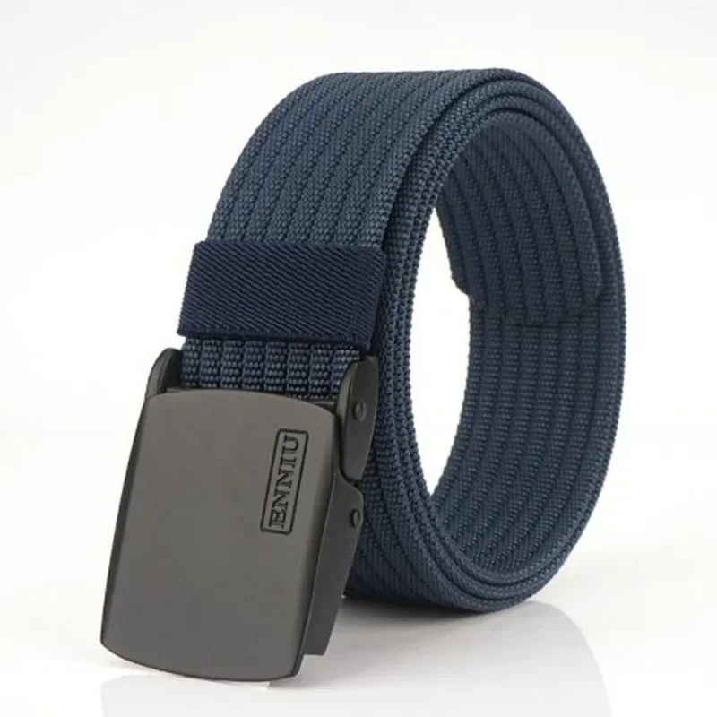 Men Women's Woven Plastic Canvas Belt Outdoor Clothes Accessory Sports Climbing Training Tactical Nylon Waistband