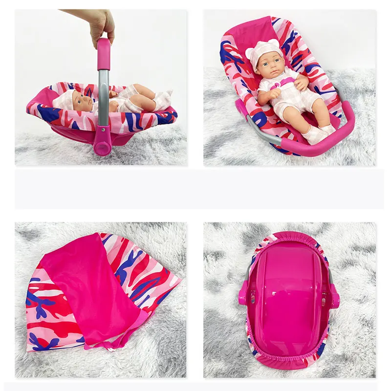 3-in-1 Doll Car Seat Carrier Doll Accessory For 30-45cm Dolls, 12-18inch Baby Doll Accessories