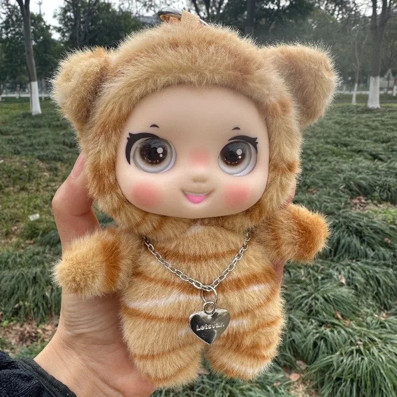 

Cute Kitty Vinyl Face Plush Keychain New Kawaii Cat Plush Pendant Backpack Charm Home Decor for Student Plushie Pendant