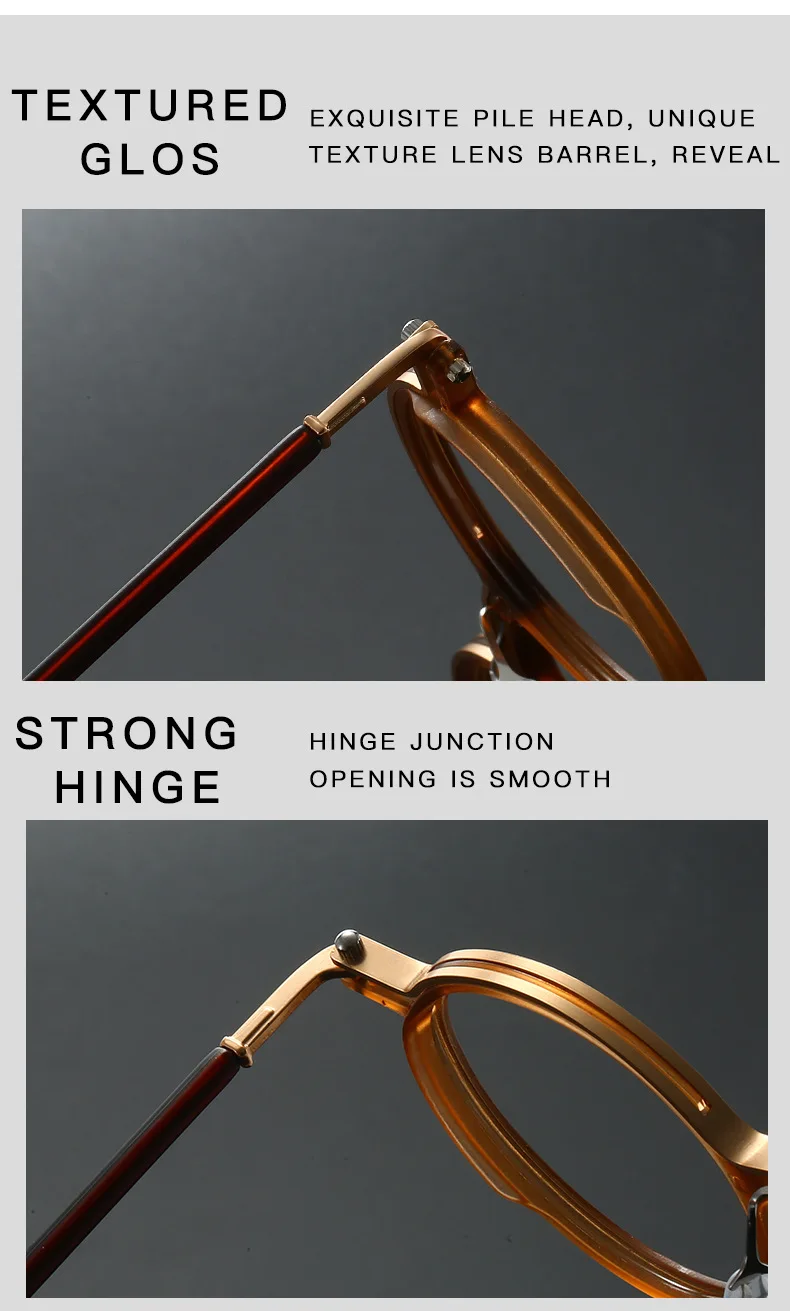 2026 Neue Retro-Presbyopie-Brille mit rundem Rahmen, Anti-Blaulicht, für Herren, Business-Stil, hochwertige Lesebrille – Detail 14
