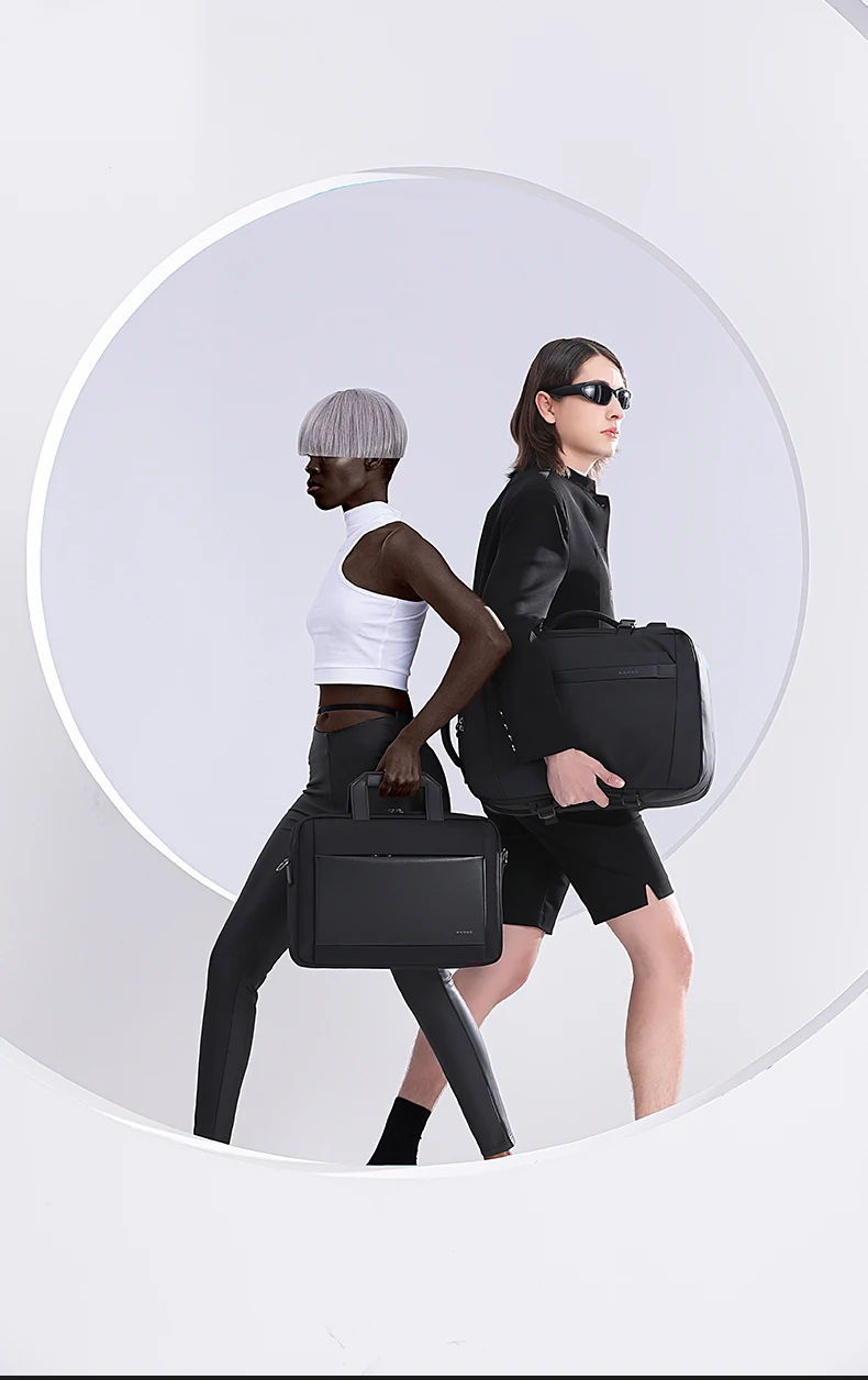 Bange Briefcase for Men Laptop Bag Retro Travel Messenger Man Bags 15.6 in High Capacity Computer Shoulder Bag Male Briefcase