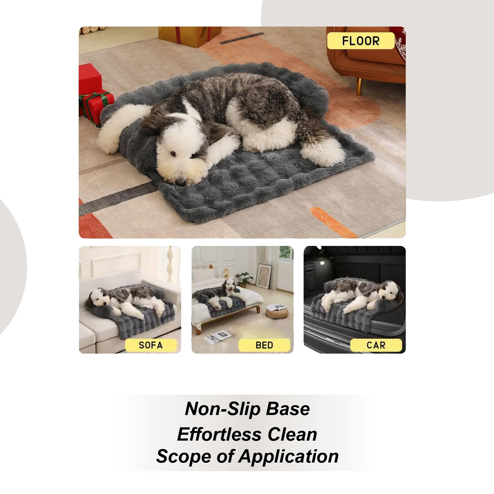 

Диван-кровать для домашних животных, успокаивающий чехол для дивана для собак, моющийся съемный чехол, защита для мебели для спальни, гостиной, квартиры, дома, ежедневного использования