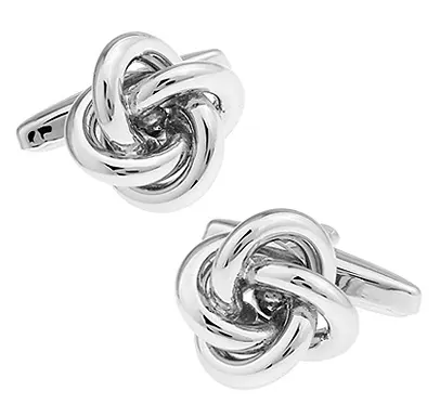 소매 커프 링크 도매 선물 패션 구리 소재 트위스트 매듭 디자인 커프 링크, 공장 가격